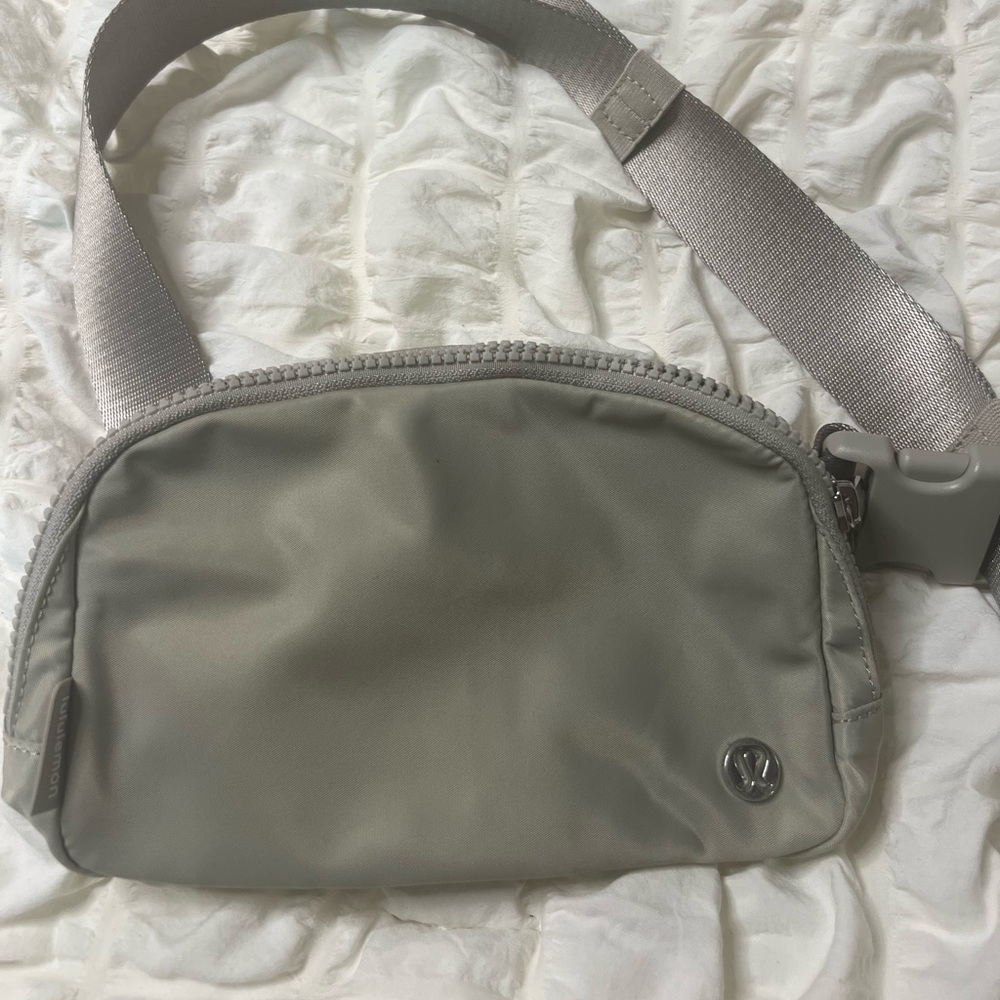 Lululemon Light Gray Crossbody Bag